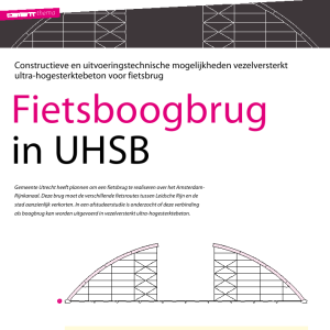 Fietsboogbrug in UHSB