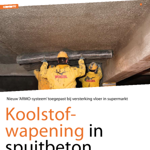 Koolstofwapening in spuitbeton