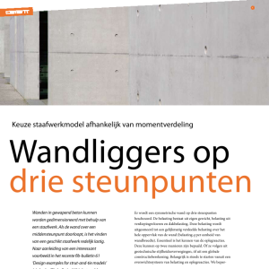 Wandliggers op drie steunpunten