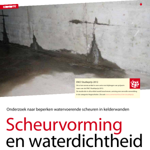 Scheurvorming en waterdichtheid