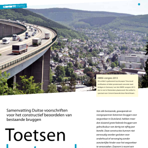 Toetsen bestaande bruggen