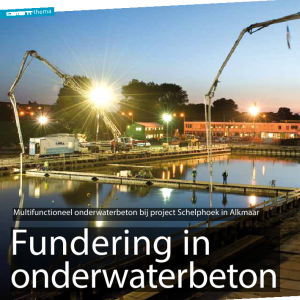 Fundering in onderwaterbeton