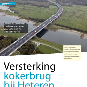 Versterking kokerbrug bij Heteren