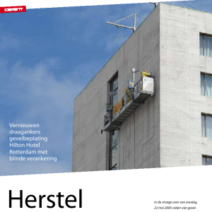 Herstel bevestiging gevelplaten