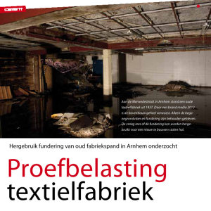 Proefbelasting textielfabriek