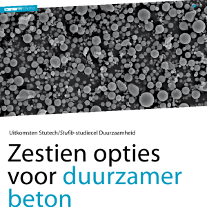 Zestien opties voor duurzamer beton