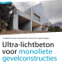 Ultra-lichtbeton voor monoliete gevelconstructies