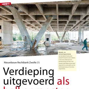 Verdieping uitgevoerd als balkenrooster