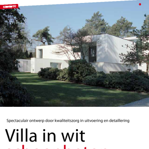 Villa in wit schoonbeton