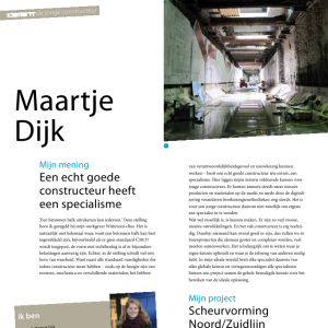 Een goede constructeur heeft een specialisme
