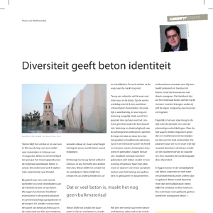 Diversiteit geeft beton identiteit