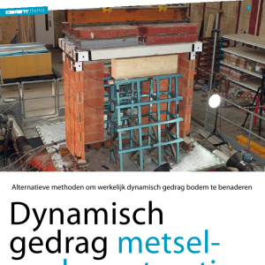 Dynamisch gedrag metselwerkconstructies