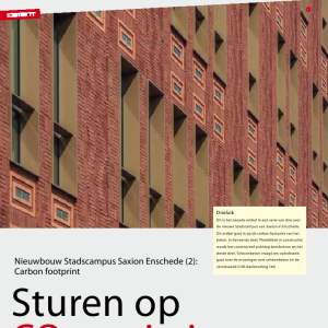 Sturen op CO2-emissie van beton