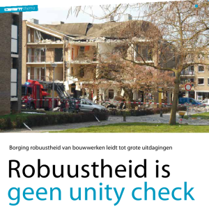 Robuustheid is geen unity check
