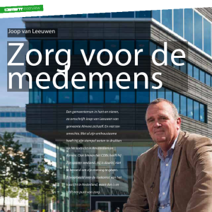 Zorg voor de medemens- Interview Joop van Leeuwen