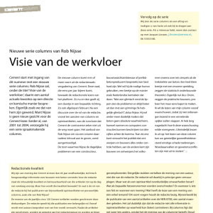 Vergane glorie - Column Rob Nijsse