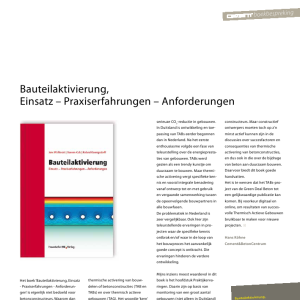 Boekbespreking Bauteilaktivierung