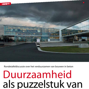 Duurzaamheid als puzzelstuk van de constructie