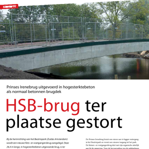 HSB-brug ter plaatse gestort