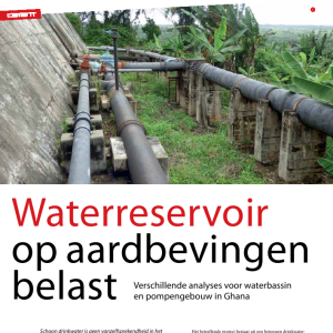 Waterreservoir op aardbevingen belast