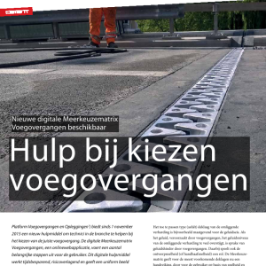 Hulp bij kiezen voegovergangen