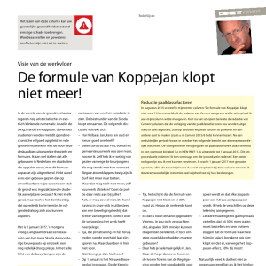 De formule van Koppejan klopt niet meer! - Column Rob Nijsse