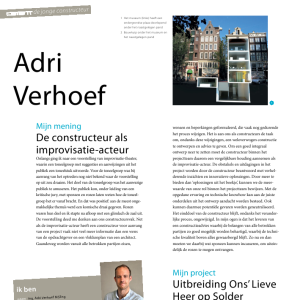 De constructeur als improvisatie-acteur