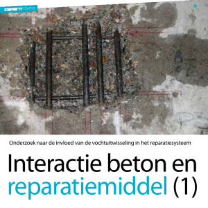Interactie beton en reparatiemiddel (1)