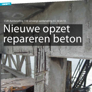 Nieuwe opzet repareren beton