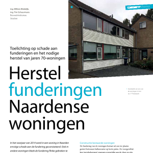 Herstel funderingen Naardense woningen