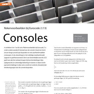 Eurocode 2 Consoles