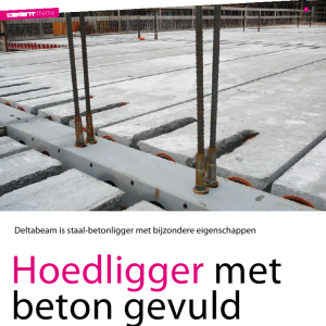 Hoedligger met beton gevuld