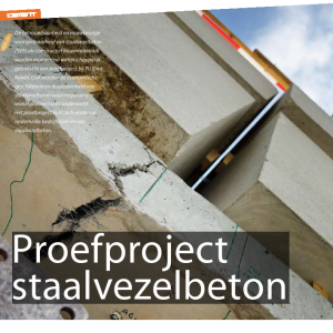 Proefproject staalvezelbeton