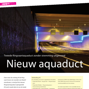 Nieuw aquaduct in verbrede A4