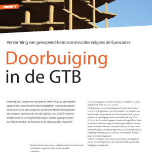 Doorbuiging in de GTB