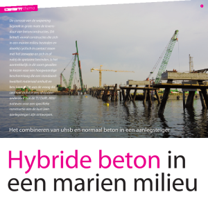 Hybride beton in een marien milieu