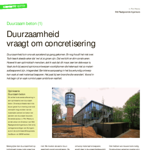 Opinie - Duurzaamheid vraagt om concretisering