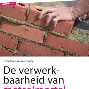 De verwerkbaarheid van metselmortel