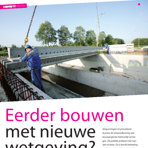 Eerder bouwen met nieuwe wetgeving?