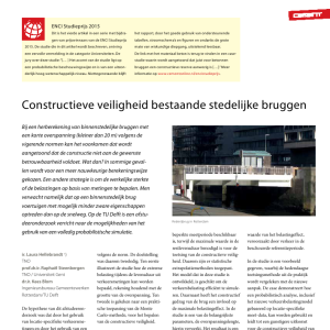 Constructieve veiligheid bestaande stedelijke bruggen
