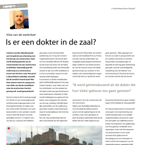 Is er een dokter in de zaal - column Dirk Rinze Visser