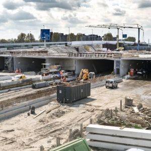 Een tunnel onder een Amsterdams park (1)