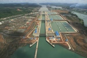 Het nieuwe Panamakanaal in vogelvlucht foto: Panama Canal Authority