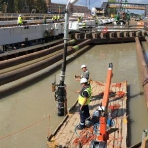 Onderwaterbeton na 72 uur belast