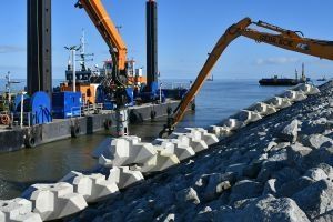 75.000 betonblokken op de Afsluitdijk