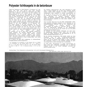 Polyester lichtkoepels in de betonbouw