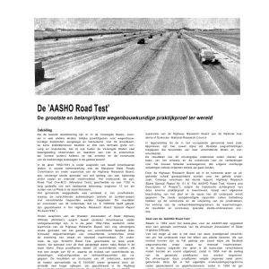 De 'AASHO Roas Test'