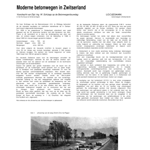 Moderne betonwegen in Zwitserland