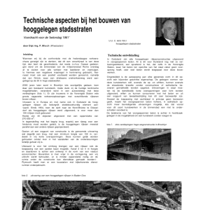 Technische aspecten bij het bouwen van hooggelegen stadsstraten