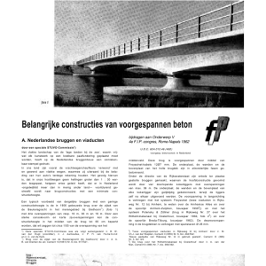 Belangrijke constructies van voorgespannen beton